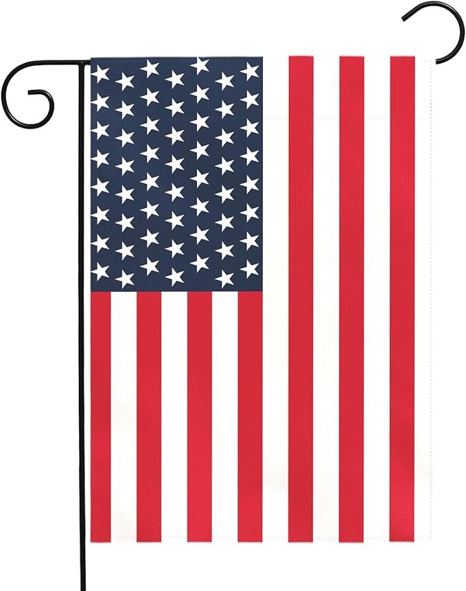 American Flag Garden Flag Patriotic Yard Flags for Everyday and Holiday Celebration Durable for Independence Day Memorial Day Veterans Day 4th of July or All Year Long House Banner 12x18 Inch