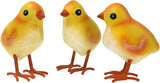 Shorayn Rooster Decor Metal Chicken Yard Art Garden Chick Statues Outdoor Figurines Easter Decoration,Set of 3