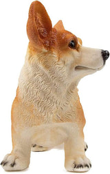 Garden Corgi Statue Dog Figurines Indoor/Outdoor Garden Landscaping Sculpture for Patio, Yard or Lawn Flower Pots Balcony Ornaments