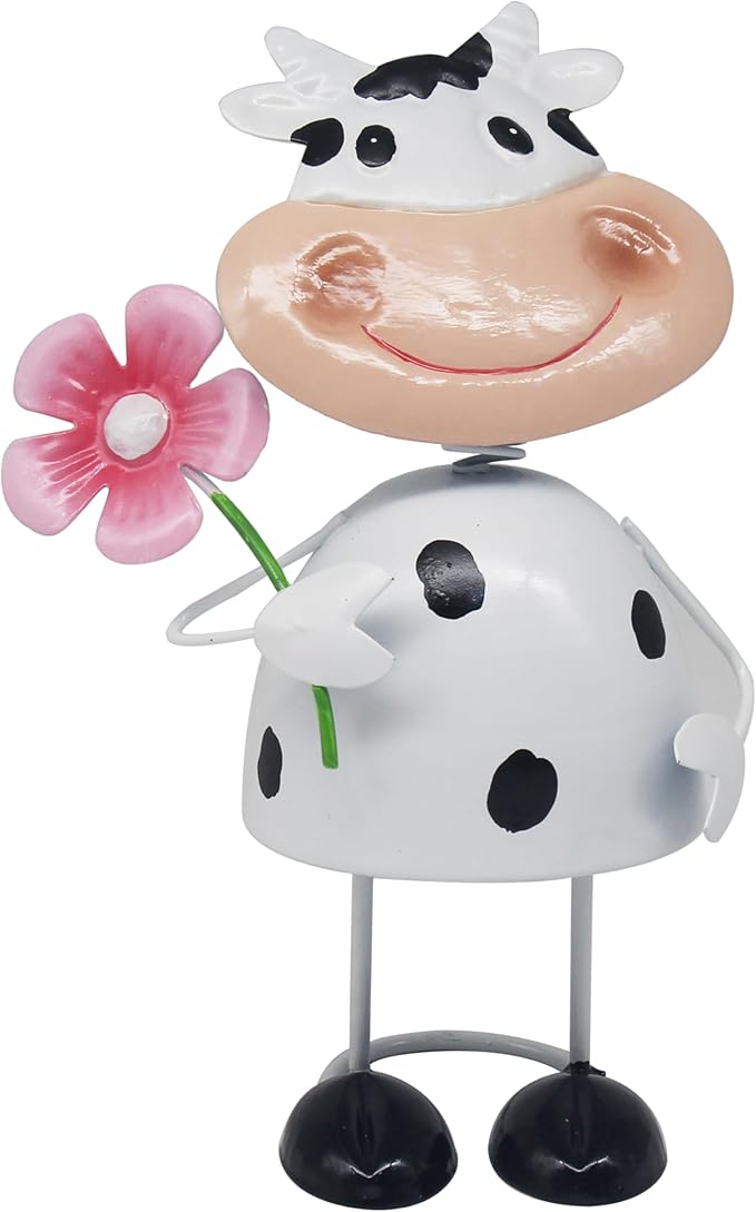 Lesser & Pavey Bright Eyes Cow by Bright Eyes Home Decor Figurines & Ornaments for Home & Office | Decorative Accessories Statues for Indoor & Outdoor | Lovely Gifts for Women & Men