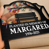 Personalized Metal Garden Stake - Outdoor Memorial Decoration, Sympathy Gift, Yard or Grave Marker - Planted in Memory of