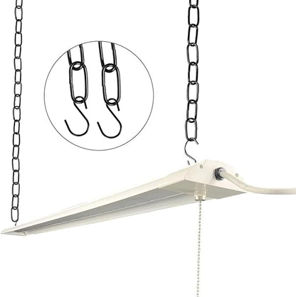 Black Hanging Plant Chains Kit, 10-Inch Adjustable Plant Hangers with Hooks and Clip for Hanging Baskets, Bird Feeders, Wind Chimes, Planters and Porch Signs 10Pack