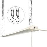 Black Hanging Plant Chains Kit, 36-Inch Adjustable Plant Hangers with Hooks and Clips for Hanging Baskets, Bird Feeders, Wind Chimes, Planters and Porch Signs -6PACK