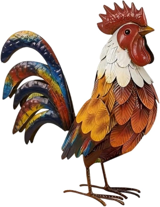 Metal Garden Statue Lawn Ornament Creative Yard Art Decor Animal Sculpture for Pathway Outside Lawn Housewarming Gift