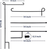 Garden Flag Stand, Thickened Pole Sturdy Straight Premium Metal Yard Flag Holder Weather-Proof Flagpole Seasonal Garden Flag, Christmas Garden Flag, Outdoor Decor Decoration
