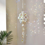 Crystal Flower Sun Catcher, Hanging Sunlight Catcher, Sun Catcher Crystals, Hanging Crystals for Decoration, Window Decoration, Birthday Gift (Transparent)