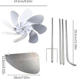 Retro Garden Spinner 360 Degree Rotation Metal Willdmill for Outdoor Yard Garden Sculptures Decoration
