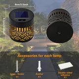 Decorative Solar Mandala Lights, Solar Mandala Lights Outdoor, Solar Powered Outdoor Wall Deck Step Lights, Mandalas Theme Waterproof Fence Light for Garden Patio Backyard Decor (4Pcs Sun)