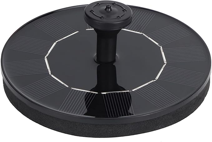 Solar Powered Floating Fountain, Bird Bath Water Pump with 6 Nozzles, Solar Garden Pond Fountain Kit for Outdoor Decor, Automatic Eco - Friendly Water Circulator with
