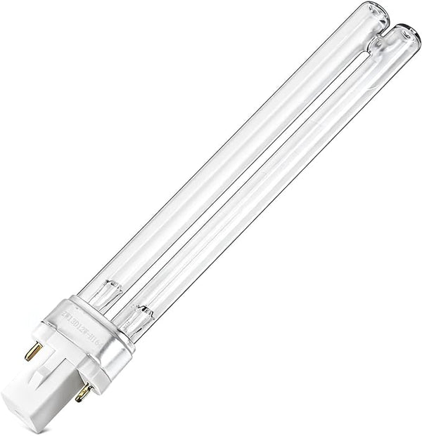 13W UVC Replacement Bulb for Pressurized Biological Pond Filter 1580 1840 2380 2630 GPH & 4-in-1 Pond Filter System Kits 950/1370 GPH, G23 Base UVC Light Bulb for Outdoor Ponds