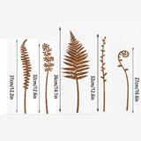 HouseVibe 5 Pieces Decorative Garden Stakes Metal Yard Art Ornaments for Outdoor Pathway Farm Lawn Decor- Style B