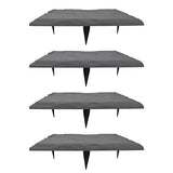 Keenso Unique Textured Stepping Stones, Weatherproof Garden Decoration for Outdoor Walkways (Gray)