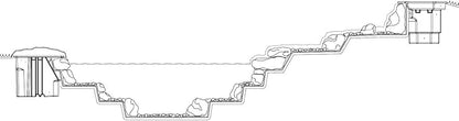 Atlantic Water Gardens BF1600 Pond Filter & Waterfall Spillway, 16-inch, Black