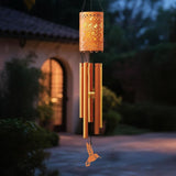 Solar Hummingbird Wind Chimes for Outside Garden Wind Chime with Metal Silhouette, Decor for Patio, Yard, Balcony, for Women Men Festivals/Birthday/Christmas