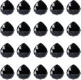 20pcs DIY Crystal Prism Suncatcher for Windows Hanging, 20mm Clear Glass Crystal Sun Catcher Beads Pendants Maker Balls for Indoor Outdoor Garden Feng Shui Home Decor Black