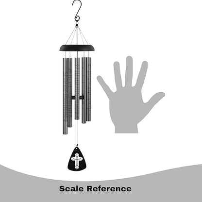 The Bridge Collection 30" 'Lord's Prayer' Christian Bible Verse Wind Chime - Windchime for Outdoor Garden Patio/Porch