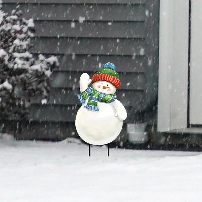 Briarwood Lane Snow Time Snowman Metal Art