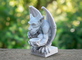 OLOMA Gargoyle Garden Statue Old World European Style Gothic Stone Outdoor Sculpture Decorative Mythical Guardian Durable Heavy Outdoor Indoor Accent for Lawn Patio Entryway Landscaping