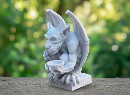OLOMA Gargoyle Garden Statue Old World European Style Gothic Stone Outdoor Sculpture Decorative Mythical Guardian Durable Heavy Outdoor Indoor Accent for Lawn Patio Entryway Landscaping