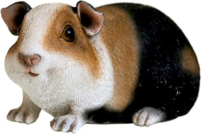 Outdoor Statues AO Guinea Pig Figurines Garden Cute Cartoon Animals Model Garden decor,3.9inch High