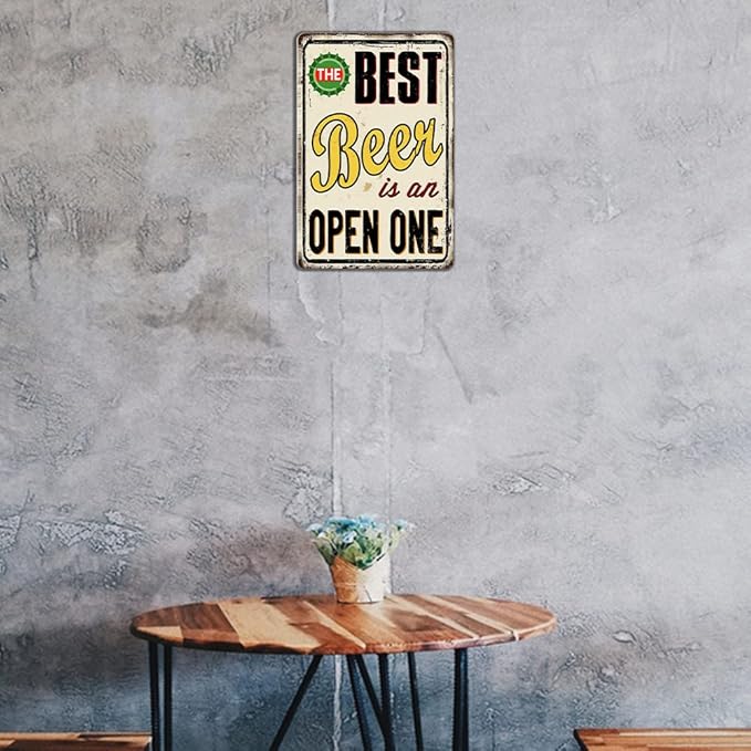 Bar Sign Vintage Funny Metal Tin Signs For Home Retro Country Home Decor Man Cave Garage Rules Wall Decor Outdoor Poster 8×12 Inches