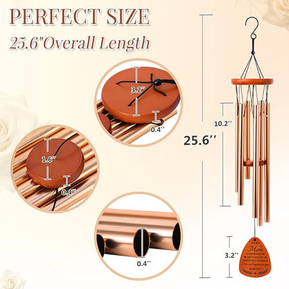 Gifts for Mom, Mama Wind Chimes, Mother Birthday Gift from Daughter Son, Love Reminder Gifts for Thanksgiving Christmas, Mother's Day Best Gift for Mom