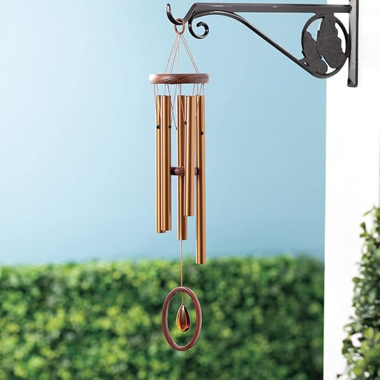 Woodstock Chimes Signature Collection, Chimes of Crystal Silence Small (21'') Bronze Wind Chimes for Outdoor, Patio, Home or Garden Decor (SMCBR)