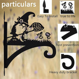 Heavy Bracket for Chimes,Not Easy to Break, Can be Used for Metal Hummingbird Feeder Stand, Wind Chime Hanger. Plant Hanger Indoor are More Lovely （Midget Chasing Butterfly） to Decorate Your Home