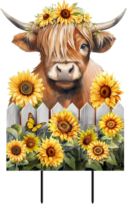 Briarwood Lane Highland Cow Metal Art