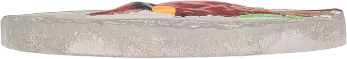 Transpac A7201 Cardinal Birds Appear When Angels are Near Red Round 10 inch Cement Garden Memorial Bereavement Stepping Stone