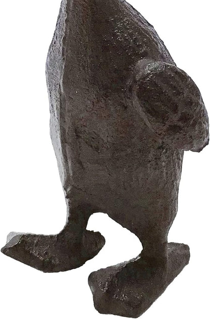 Heavy Duty Cast Iron Duck Statue,Small Cute Duck Statuary Ducks Decor for Garden Figure Home Decoration Pack of 2