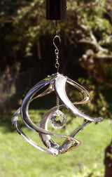 Red Carpet Studios The Original Helix Cosmix Wind Spinner, 11-Inch, Chrome and Crystal