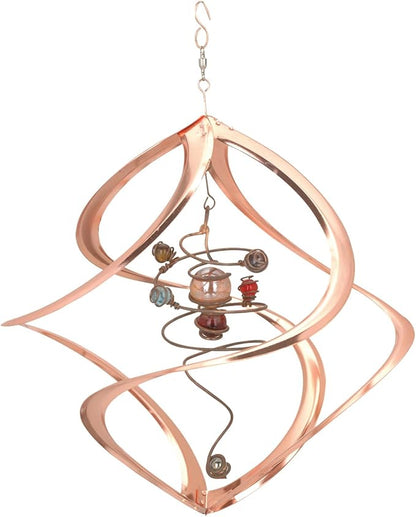 Red Carpet Studios Cosmix Copper Spiral Planet Wind Sculpture (31054)