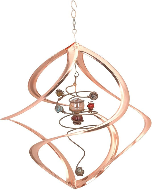 Red Carpet Studios Cosmix Copper Spiral Planet Wind Sculpture (31054)