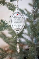 Celebration of Life Sympathy Gift - Cardinal/Bereavement Gift with Crystal Bottom Ornament