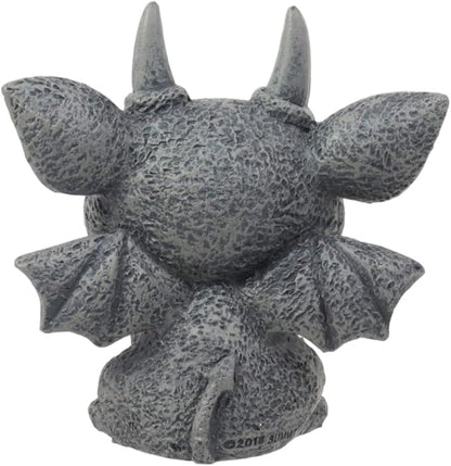 Ebros Gothic Horned Bat Cat Gargoyle Bast Figurine Small Mythical Fantasy Decor Statue 3.25" Tall As Talisman of Protection Fairy Garden Accessory DIY Renaissance Or Medieval Collectible