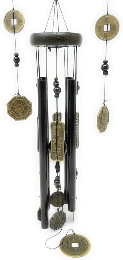 Hand Tuned Aluminum Feng Shui Wind Chime for Patio, Garden, Terrace, Balcony Or Any Room - Beautiful Indoor Outdoor Decor