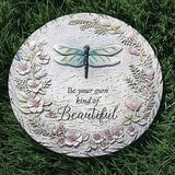 Roman Giftware Inc., Garden Collection, 11.75" D Dragonfly Stepping,Religious, Inspirational, Durable (1x11x11)
