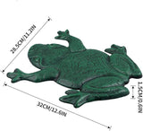 MDLUU Frog Stepping Stone, Cast Iron Frog Art, Decorative Flagstone for Garden Walkway, Yard, Patio Decor