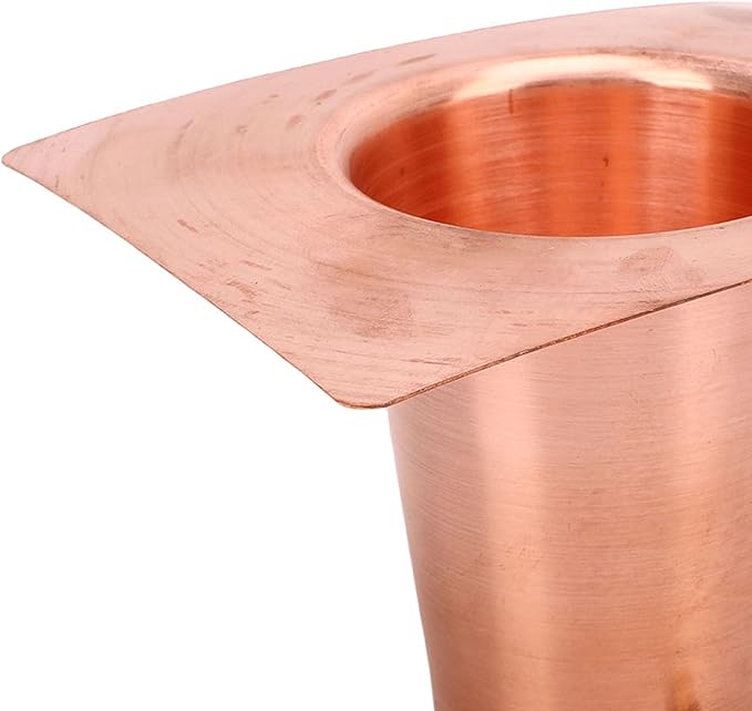 Jiawu Rain Chain Gutter Adapter, Copper Rain Chains for Gutters Easy Installation Pure Copper Construction, Chain Installation Adapter with Brass Fastener for Outdoor Gutters