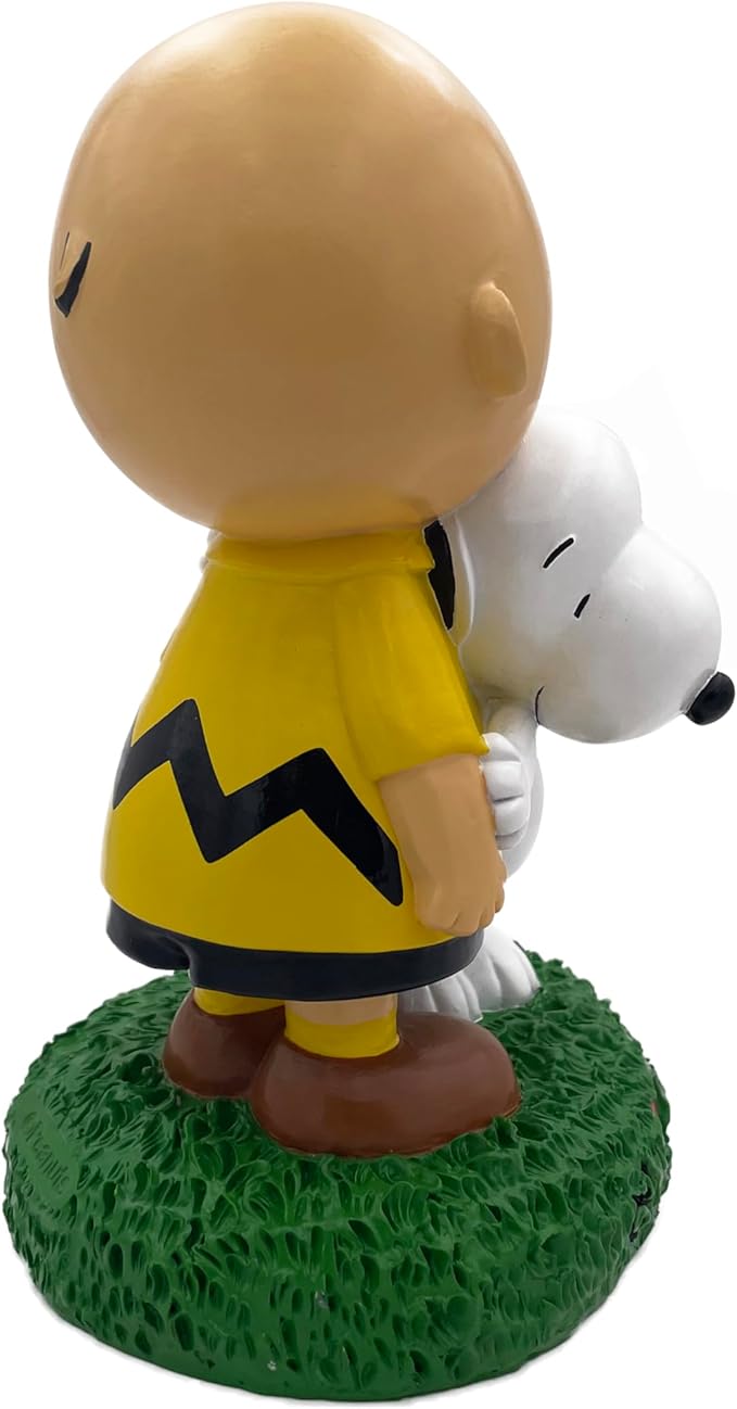 Peanuts® Charlie Brown & Snoopy Hugs Everyday Outdoor Garden Statue, 8" Tall, Officially Licensed Peanuts® Product…