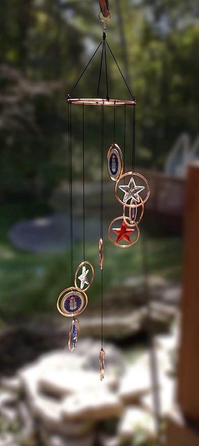 Red Carpet Studios 15182 Patriot Spiral Wind Chime, Air Force
