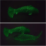Antique Luminous Outdoor Koi Fish Statues - Resin Koi Fish Yard Art Decor for Garden, Patio, Lawn, Pond