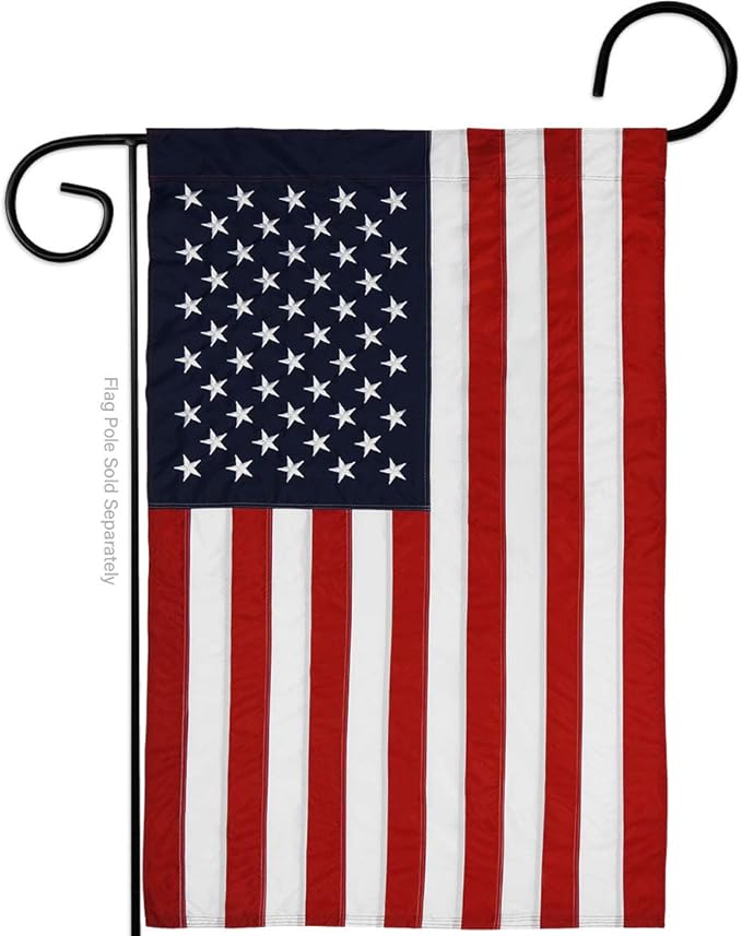Marine Corps Burlap Garden Flag - Pack Armed Forces USMC Semper Fi United State American Military Veteran Retire Official USA Applique - House Banner Small Yard Gift Double-Sided Made In 13 X 18.5