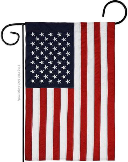 Marine Corps Burlap Garden Flag - Pack Armed Forces USMC Semper Fi United State American Military Veteran Retire Official USA Applique - House Banner Small Yard Gift Double-Sided Made In 13 X 18.5