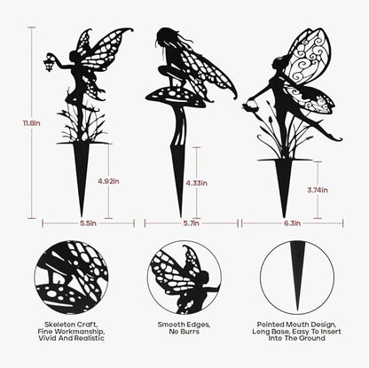 Decorative Garden Stakes, Fairy Garden Statues for Home and Garden (12)