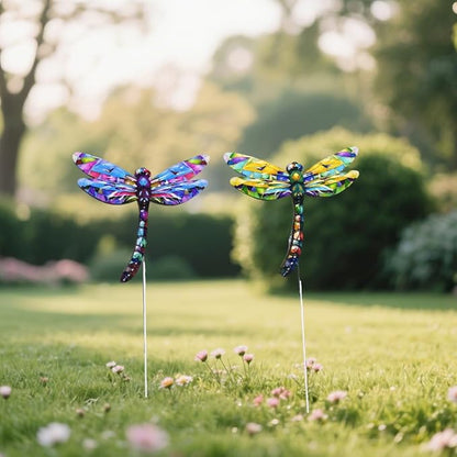 A Set of Adorable Wrought-Iron Garden planters is Suitable for Various Places Such as patios, courtyards, corridors, etc. (Dragonfly)