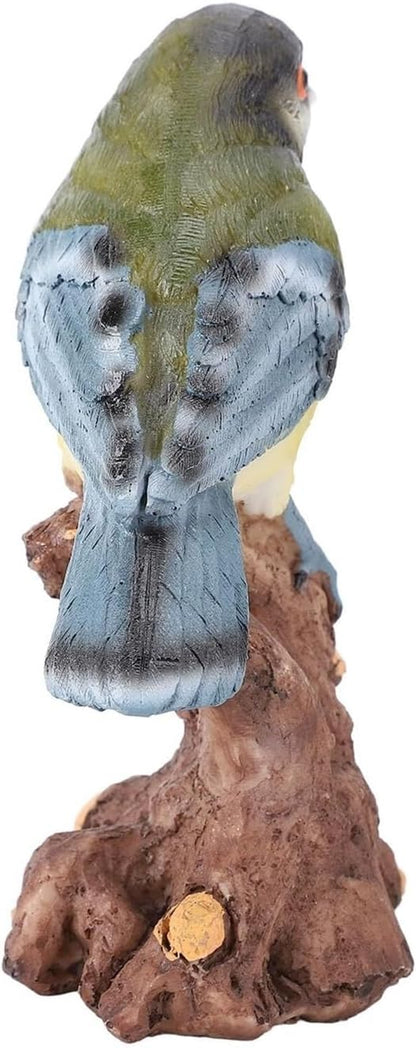 Cute Statues Garden Bird Statue Outdoor Statues On The Stone Ornament Backyard Decor(On the Branches)