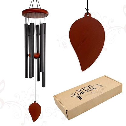 Small Wind Chimes for Outside, Wind Chimes Outdoor with 6 Tuned Tubes, Memorial WindChimes for Garden, Patio and Home