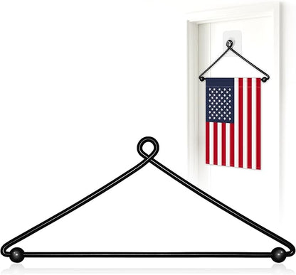 HOOSUN Garden Flag Hanger Holder for Outside,Premium Metal Wall Door Garden Flag Hanger Stand for Holiday Decorative Flags 12 x 18,Wall Hanging Banner Hangers for Front Door Windows Decorations